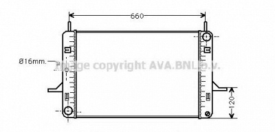 AVA QUALITY COOLING fd2060 -  Радиатор, охлаждение двигателя
